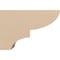 Ekena Millwork 4"W x 12"D x 8"H Classic Ridgewood Rough Cedar Woodgrain TimberThane Corbel, Primed Tan CORUR04X12X08RIDRCPR - alternate 4